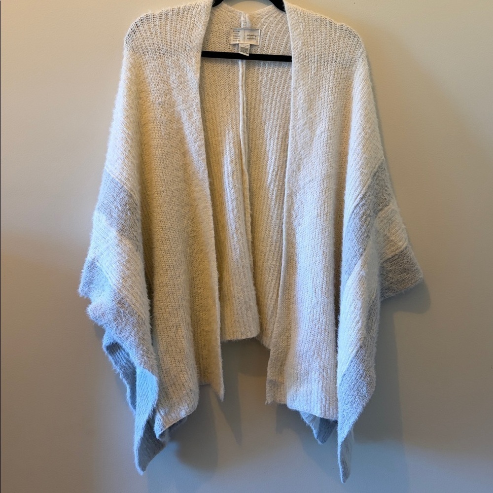 Anthropologie Saturday Sunday Cozy Sweater Poncho O/S - Picture 2 of 4